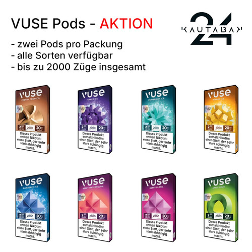 Vuse pods alle sorten - -,