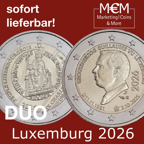 Luxemburg 2026 2x - luxemburg, euro
